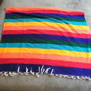 Mexican Serape Table Cloth Runner 74 inches by 44 inches